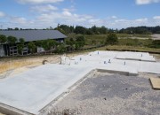 Completed and poured floor slab