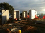 Ground floor lounge and hallway in precast