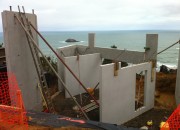 Basement bedroom in precast concrete